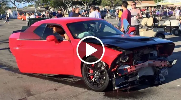 street race crash hellcat