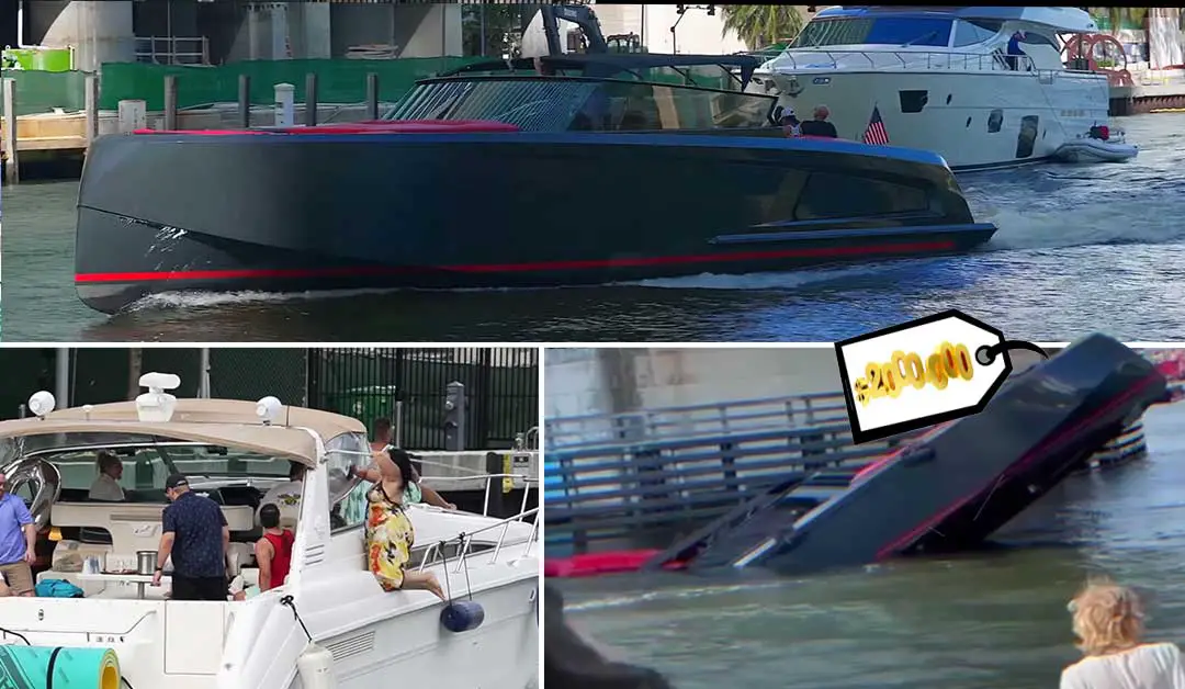 yacht sinks in miami river